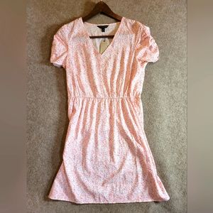 Banana Republic pink floral casual dress